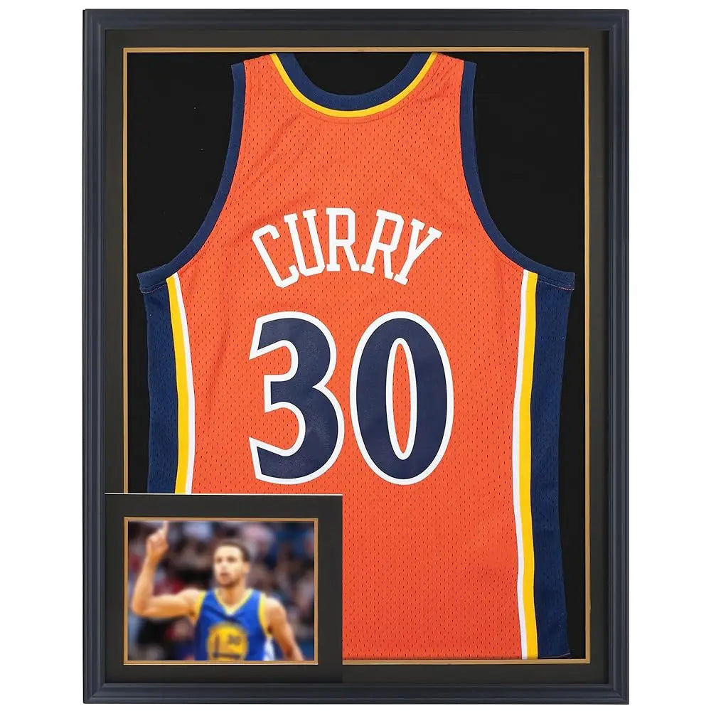 X Large 36 X 26 Sports Jersey Display Frame Case Shadow Box With 98% Uv Protection For Baseball Basketball Football Soccer