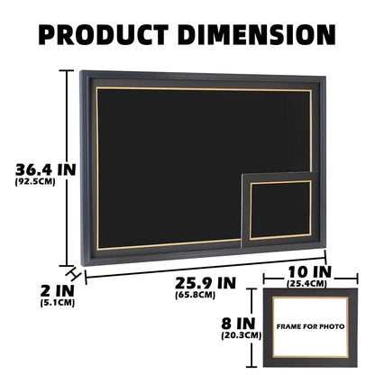 X Large 36 X 26 Sports Jersey Display Frame Case Shadow Box With 98% Uv Protection For Baseball Basketball Football Soccer