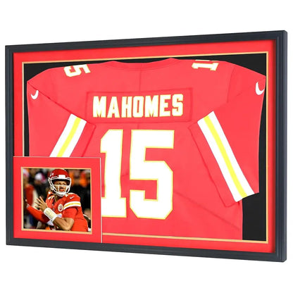 X Large 36 X 26 Sports Jersey Display Frame Case Shadow Box With 98% Uv Protection For Baseball Basketball Football Soccer