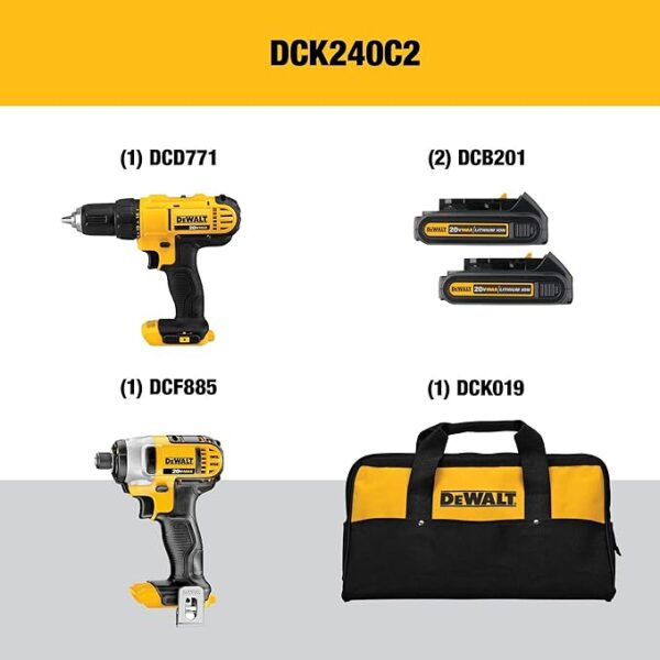 DEWALT 20V MAX Cordless Drill and Impact Driver - Image 3
